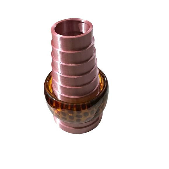 Vtg Signed Joan Rivers Faux Tortoise Leopard Cheetah Print Lucite Chunky Bangle - Picture 6 of 16